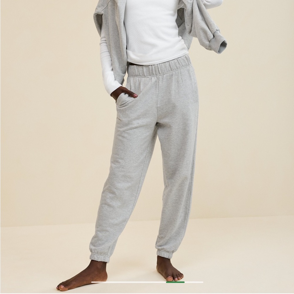 Aerie Jet Setter Jogger Heather Grey Size XS Gently Worn